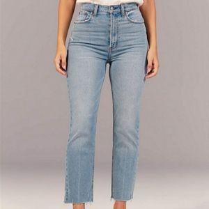 Ultra High Rise Ankle Straight Jeans